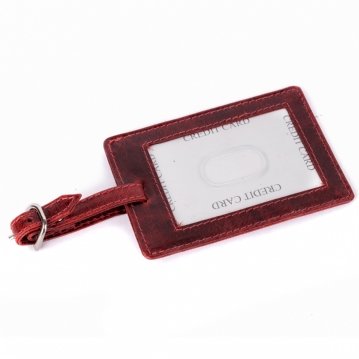 Buffalo Leather Cricket Luggage Tag