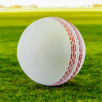 White Cricket Ball Squeezy Stress Ball