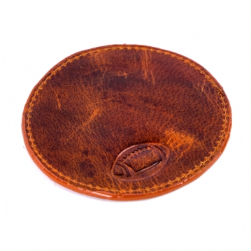 Rugby Buffalo Leather Coaster