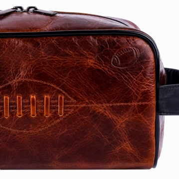 Rugby Buffalo Leather Wash Bag