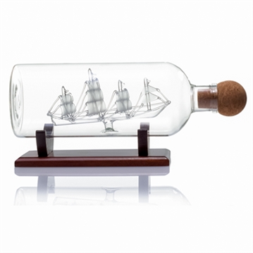 Classic Ship in a Bottle Glass Decanter