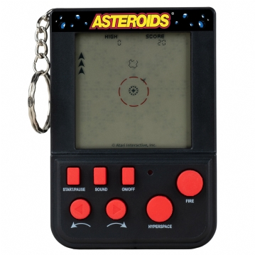 Asteroids Keyring Arcade 