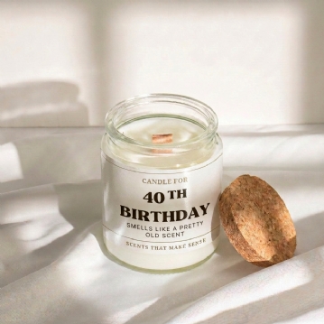 Funny 40th Birthday Candle - Old Scent