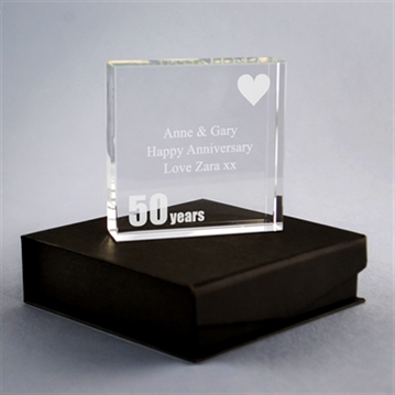 Personalised 50th (Golden) Anniversary Keepsake