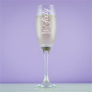 Personalised 60th Birthday Prosecco Glass