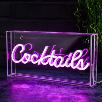 Cocktails Neon Wall Light