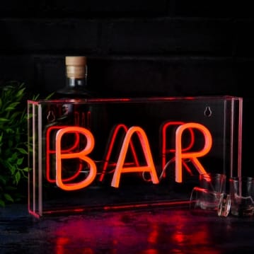 BAR Neon Wall Light Box