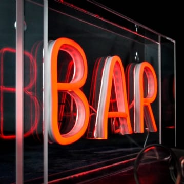 BAR Neon Wall Light Box