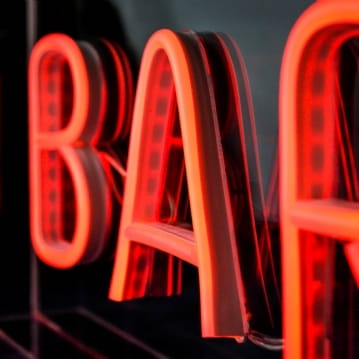 BAR Neon Wall Light Box