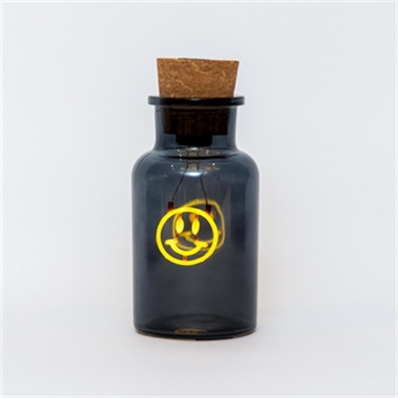 Smiley LED Neon Message in a Bottle Light