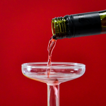 Upside Down Wine Glasses