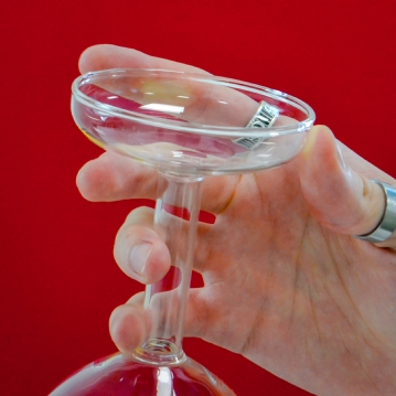 Upside Down Wine Glasses