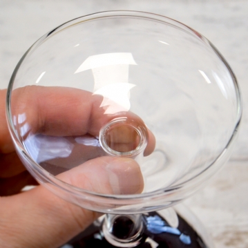 Upside Down Wine Glass