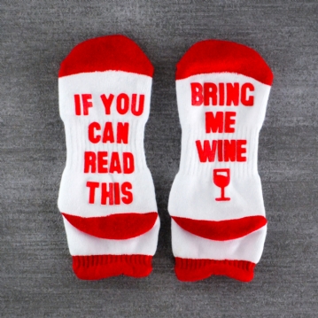 if you can read this bring wine socks