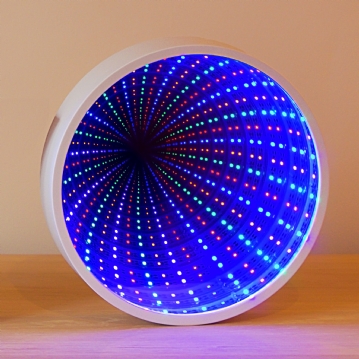 Round Infinity Mirror Light