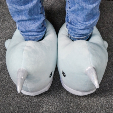 Narwhal LED Light Up Slippers Find Me A Gift