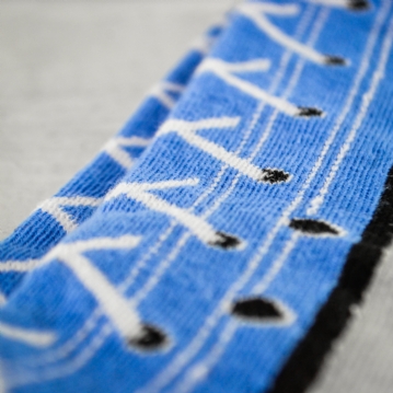 Blue Sneaker Novelty Socks