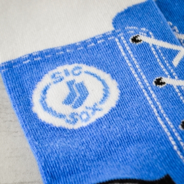 Blue Sneaker Novelty Socks