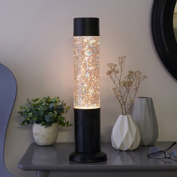 Silver glitter cheap lava lamp