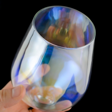 Set of 2 Rainbow Wine Glasses