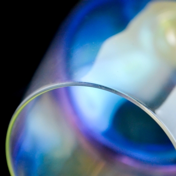 Set of 2 Rainbow Wine Glasses