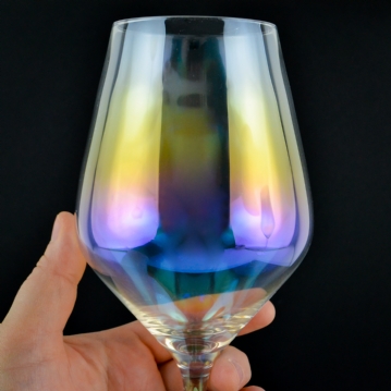 Rainbow sales wine glasses