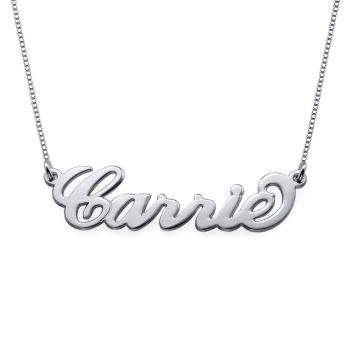 Small Sterling Silver Personalised Name Necklace