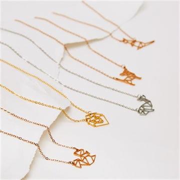 Geometric Animal Necklaces