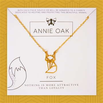 Geometric Fox Necklace