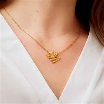 Geometric Bee Gold Necklace Find Me A Gift