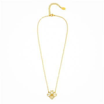 Geometric Bee Gold Necklace