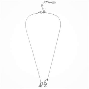 Geometric Wolf Necklace