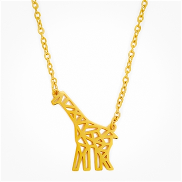 Geometric Giraffe Necklace 