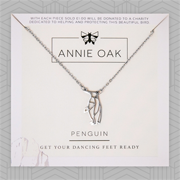 Geometric Penguin Necklace