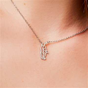 Geometric Penguin Necklace