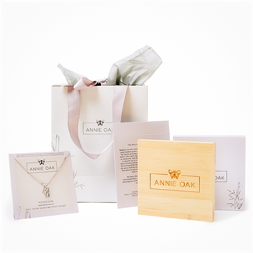 Geometric Penguin Necklace