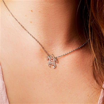 Geometric Turtle Necklace