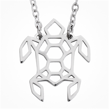 Geometric Turtle Necklace