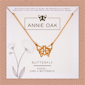 Geometric Butterfly Necklace