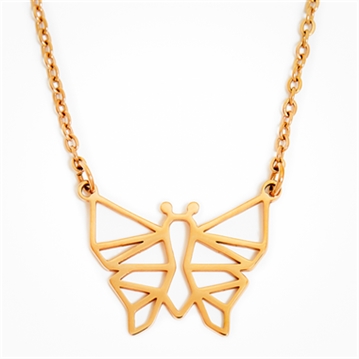Geometric Butterfly Necklace