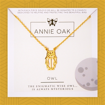 Geometric Owl Necklace