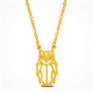 Geometric Owl Necklace