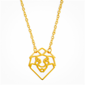 Geometric Lion Necklace