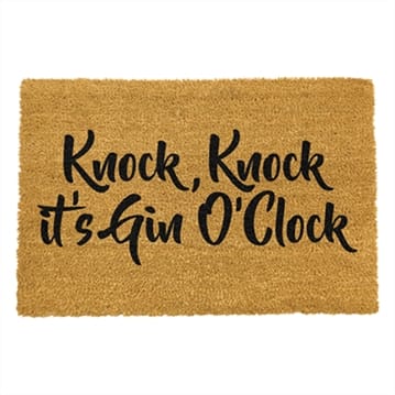 Knock Knock It's Gin O'Clock Doormat