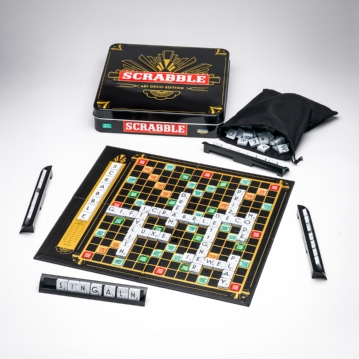 Art Deco Scrabble Tin