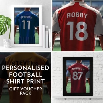Personalised Football Shirt Print Choice