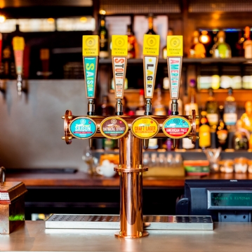 Gourmet Burger Meal and a Craft Beer for Two