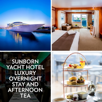 Luxury Yacht Stay and Afternoon Tea on the Sunborn