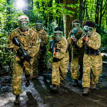 Forest Paintballing Day for Two with Papa Johns Lunch