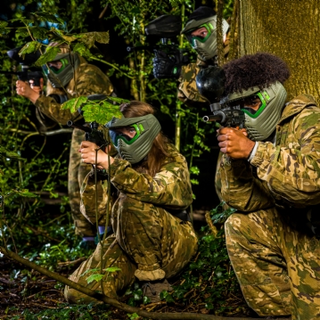 Forest Paintballing Day for Four with Pizza Hut Lunch